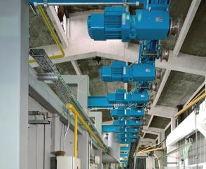 Helical geared motors