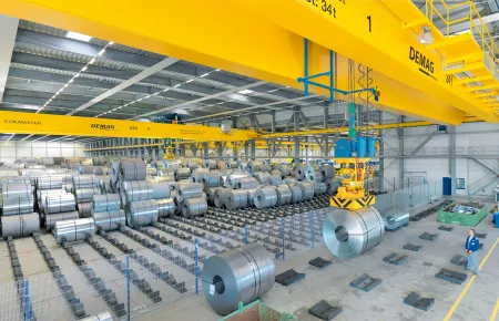 Process cranes for steel handling